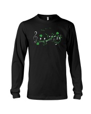 IRISH SHAMROCK MUSIC NOTE TSHIRT - TREBLE VERSION Long Sleeve Tee thumbnail