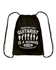 ELECTRIC ACOUSTIC GUITAR TSHIRT FOR GUITARIST Drawstring Bag thumbnail