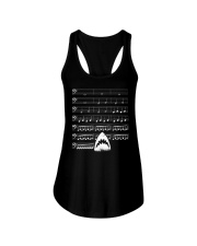 Funny Shark background music bass clef t-shirt Ladies Flowy Tank thumbnail