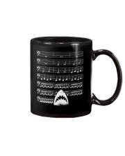 Funny Shark background music bass clef t-shirt Mug thumbnail