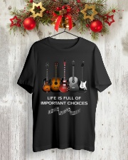 ELECTRIC ACOUSTIC GUITAR TSHIRT FOR GUITARIST Classic T-Shirt lifestyle-holiday-crewneck-front-2