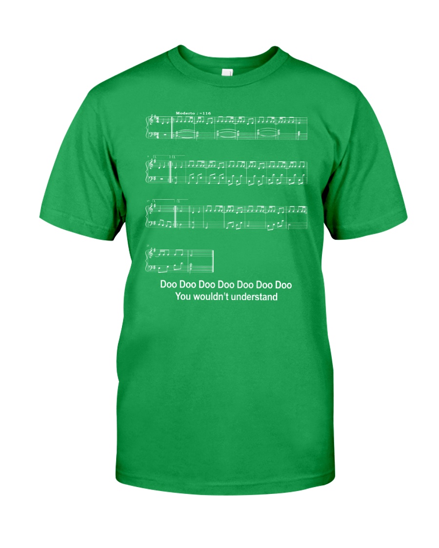 FUNNY MUSIC THEORY TSHIRT - BABY SHARK SHEET Classic T-Shirt