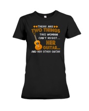 ELECTRIC ACOUSTIC GUITAR TSHIRT FOR GUITARIST Premium Fit Ladies Tee tile