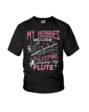 FUNNY DESIGN FOR FLUTE PLAYERS Youth T-Shirt thumbnail
