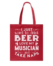 I'M NAPPING FUNNY MUSIC TSHIRT FOR MUSICIAN Tote Bag thumbnail