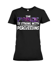 AWESOME DESIGN FOR PERCUSSION PLAYERS Premium Fit Ladies Tee thumbnail