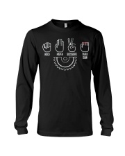 Rock Paper Scissors Table Saw Gift Tee Shirts Long Sleeve Tee thumbnail