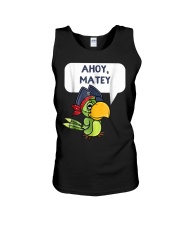 Ahoy Matey Cute Pirate Parro Unisex Tank thumbnail