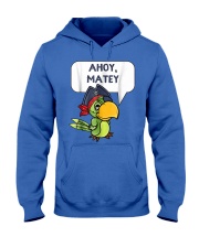 Ahoy Matey Cute Pirate Parro Hooded Sweatshirt front