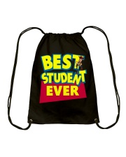 Best Student ever Back to School Drawstring Bag thumbnail