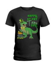 Happy St Pat T-Rex Day Dinosaur St Ladies T-Shirt thumbnail