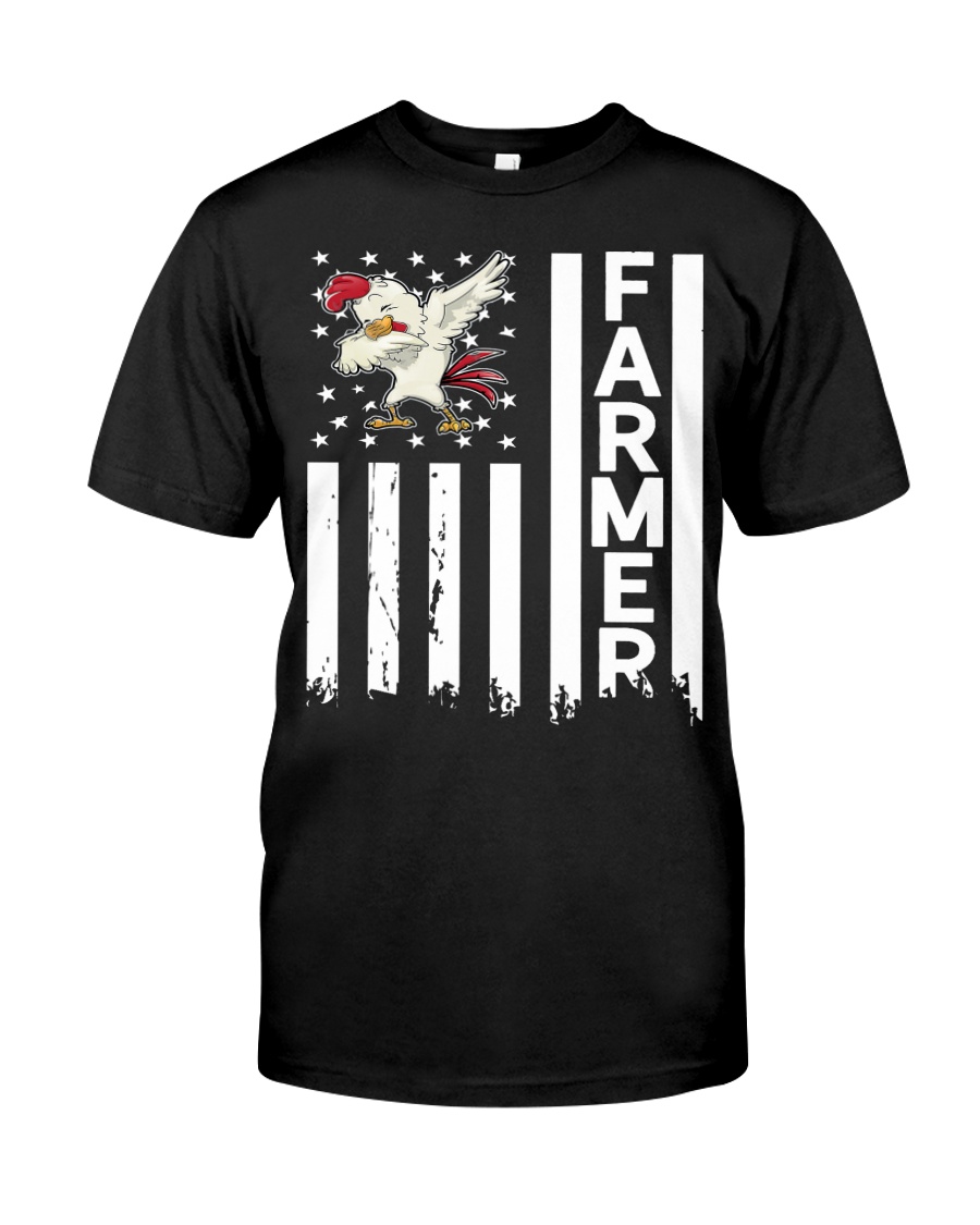 Farmer USA Flag Farming Apparel Gift Tshirt Classic T-Shirt
