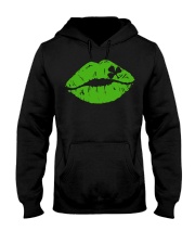Kiss Me I'm Irish T Shirt Lips Shirt St Patricks D Hooded Sweatshirt tile