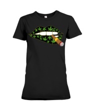 Love cigar Cannabis Premium Fit Ladies Tee tile