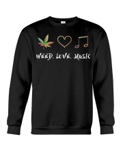 Weed Love Music Crewneck Sweatshirt thumbnail