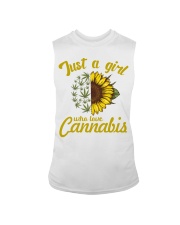 Just A Girl Who Loves Cannabis Sleeveless Tee thumbnail
