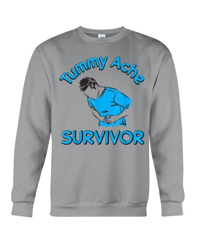 Vintage Tummy Ache Survivor Stomachache IBS Funny Men Women 