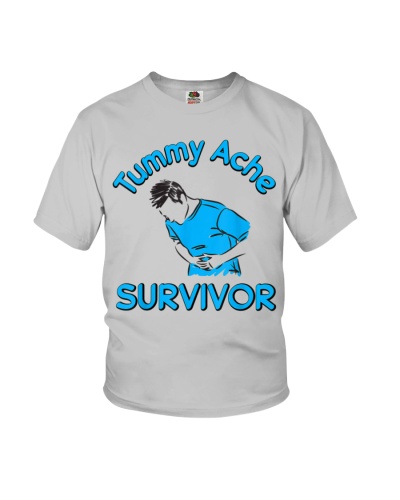 Vintage Tummy Ache Survivor Stomachache IBS Funny Men Women 