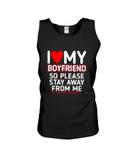 I Love My Boyfriend Funny Gift for Girlfriend Unisex Tank tile