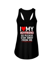I Love My Boyfriend Funny Gift for Girlfriend Ladies Flowy Tank tile