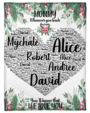 CUSTOM NAME- MOMMY WHENEVER YOU TOUCH THIS HEART Small Fleece Blanket - 30" x 40" thumbnail