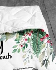 CUSTOM NAME- MOMMY WHENEVER YOU TOUCH THIS HEART Quilt 40"x50" - Baby aos-quilt-40x50-lifestyle-closeup-front-07