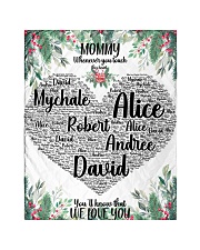 CUSTOM NAME- MOMMY WHENEVER YOU TOUCH THIS HEART Quilt 40"x50" - Baby front