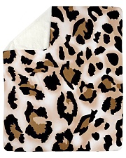 ALL ABOUT LEOPARDS Sherpa Fleece Blanket tile