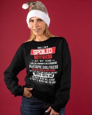 YES I'M A SPOILED BOYFRIEND BUT NOT YOUR Crewneck Sweatshirt apparel-crewneck-sweatshirt-lifestyle-front-27