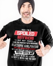 YES I'M A SPOILED BOYFRIEND BUT NOT YOUR Crewneck Sweatshirt apparel-crewneck-sweatshirt-lifestyle-front-33