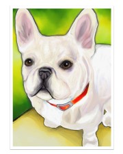 FRENCH BULLDOG 10 Sticker tile