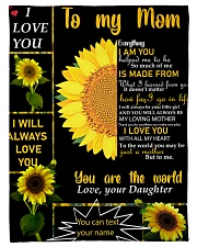 TO MY MOM CUSTOM NAME Fleece Blanket tile