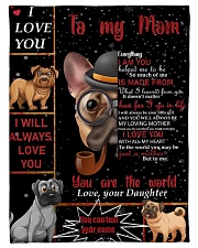 TO MY MOM CUSTOM NAME - DOG LOVER Small Fleece Blanket - 30" x 40" thumbnail