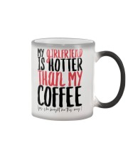 MY GIRLFRIEND IS HOTTER THAN MY COFFEE Color Changing Mug tile