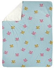 ALL ABOUT LEOPARDS Sherpa Fleece Blanket tile