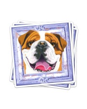 BULLDOG 17 Sticker - 4 pack (Vertical) front