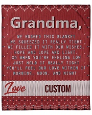 LOVE GRANDMA CUSTOM NAME Fleece Blanket tile