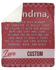 LOVE GRANDMA CUSTOM NAME Sherpa Fleece Blanket tile