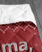 LOVE GRANDMA CUSTOM NAME Quilt 40"x50" - Baby aos-quilt-40x50-lifestyle-closeup-front-07