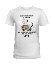 APRIL CAT LOVERS Ladies T-Shirt tile