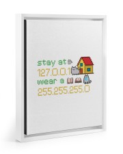 CAT LOVERS STICKER 2 Floating Framed Canvas Prints White tile