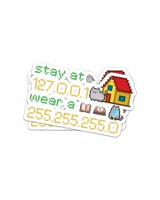 CAT LOVERS STICKER 2 Sticker - 2 pack (Vertical) front
