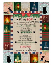 TO MY SON FROM MOM CAT LOVER Comforter tile