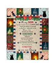 TO MY SON FROM MOM CAT LOVER Quilt 40"x50" - Baby front