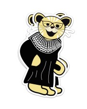 CAT LOVERS STICKER 4 Sticker - 2 pack (Vertical) front