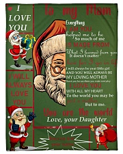 TO MY MOM CUSTOM NAME - SANTA Small Fleece Blanket - 30" x 40" thumbnail