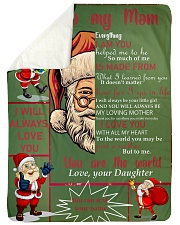 TO MY MOM CUSTOM NAME - SANTA Large Sherpa Fleece Blanket - 60" x 80" thumbnail