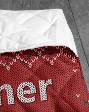 TO MY FATHER CUSTOM NAME Quilt 40"x50" - Baby aos-quilt-40x50-lifestyle-closeup-front-07