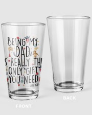 BEING MY DAD IS REALLY THE ONLY GIFT U NEED Pint Glass tile