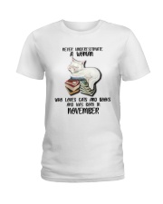 NOVEMBER CAT LOVERS Ladies T-Shirt tile